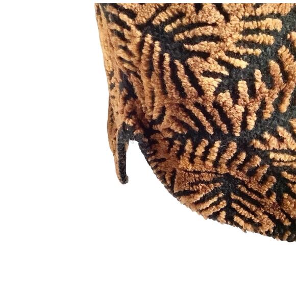 Coldwater Creek Vintage Brown & Black Fern Printed Fleece Vest Small - Picture 5 of 8